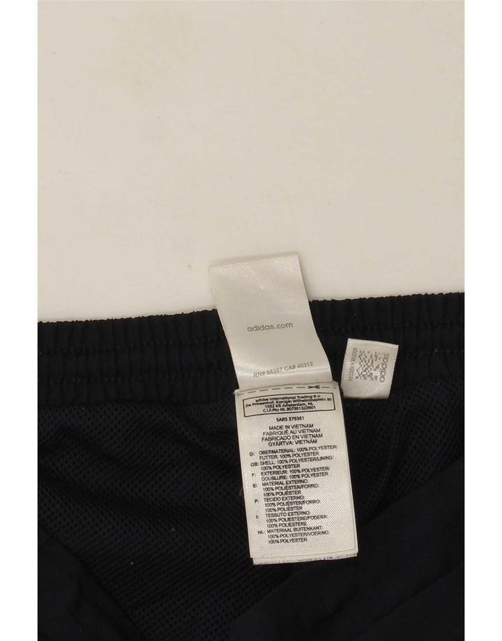Adidas Womens Bermuda Sport Shorts UK 12 Medium Navy Blue Polyester