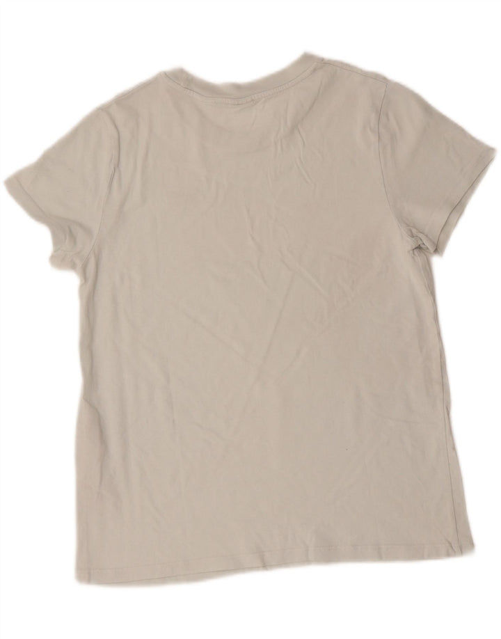 LEVI'S Womens T-Shirt Top UK 14 Medium Off White Cotton Vintage Levi's and Second-Hand Levi's from Messina Hembry 