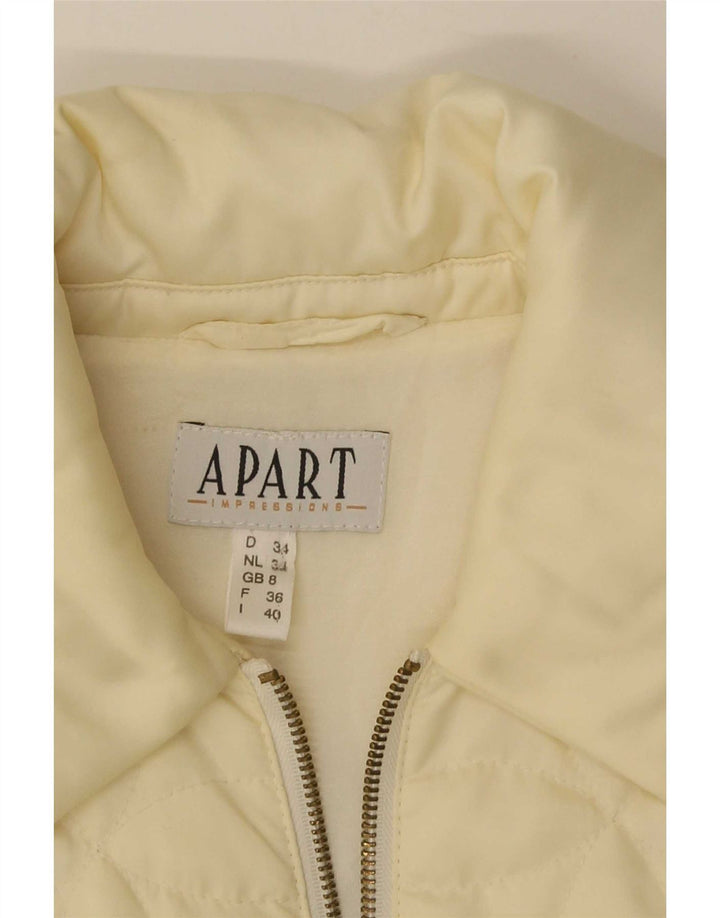 Apart Womens Padded Coat UK 8 Small Yellow