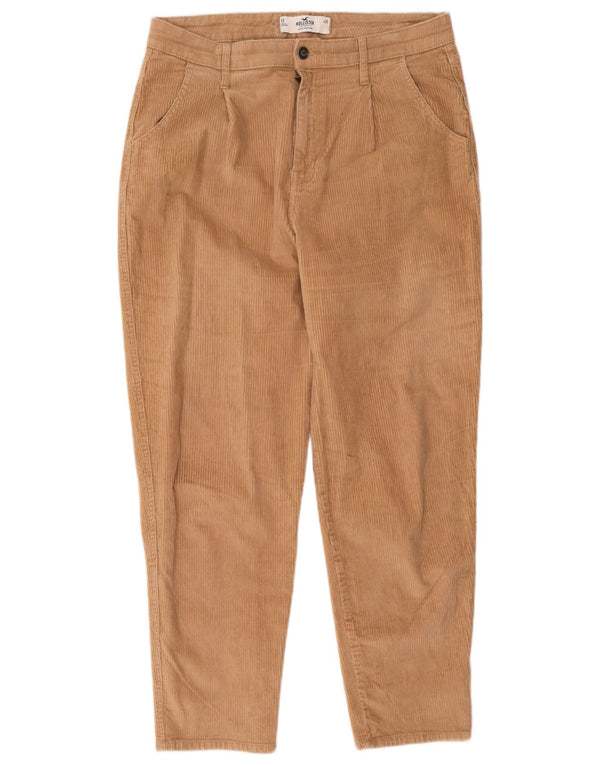 Hollister Mens High Waist Corduroy Trousers US 13 Large W31 L28 Beige
