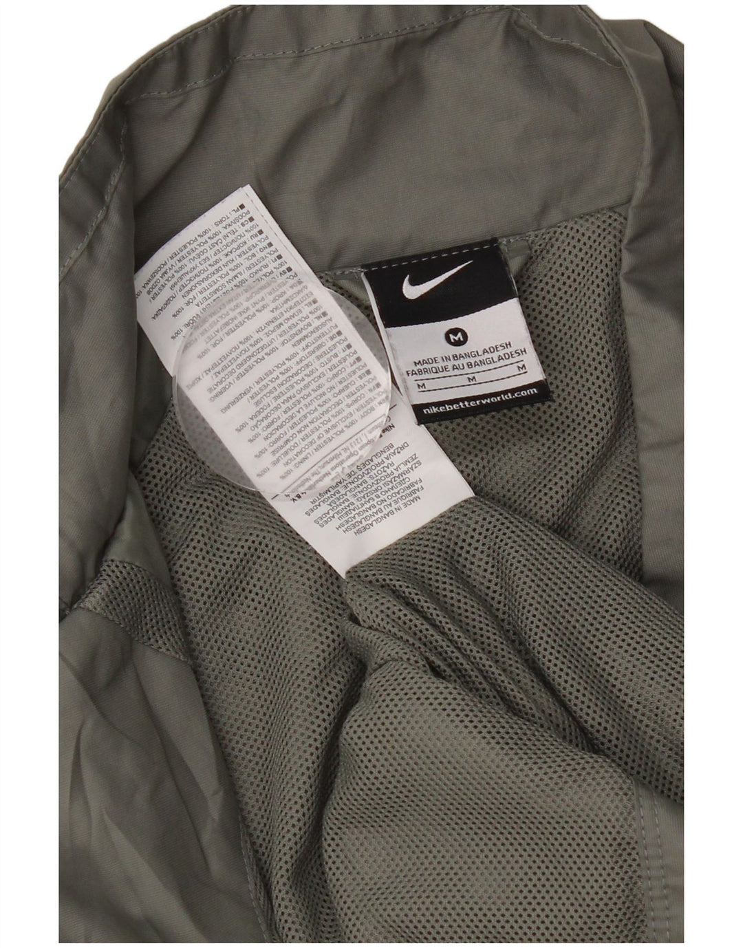 Nike Mens Tracksuit Top Jacket Medium Grey Polyester Sports