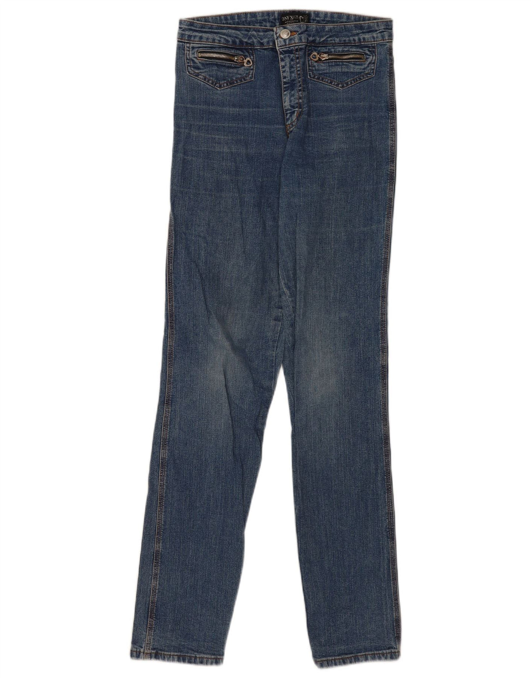 Onyx Womens Slim Jeans W30 L32 Blue Cotton