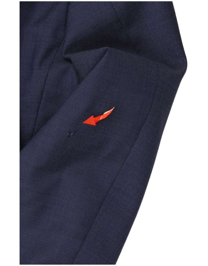 HUGO BOSS Mens 2 Button Blazer Jacket EU 50 Large Blue Wool