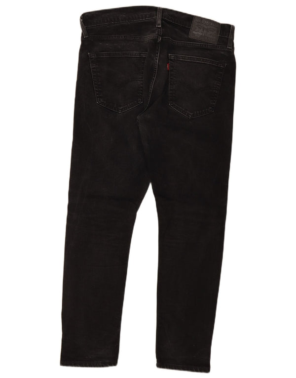 Levi's Mens 512 Slim Tapered Jeans W34 L30 Black Cotton