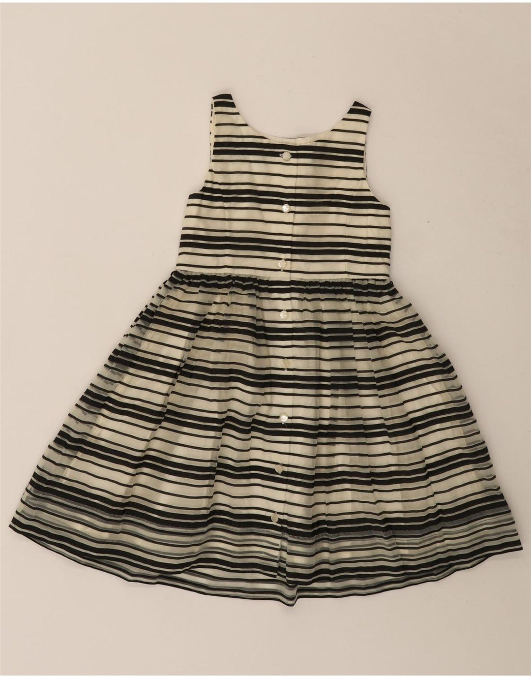 POLO RALPH LAUREN Girls Sleeveless A-Line Dress 5-6 Years Black Striped