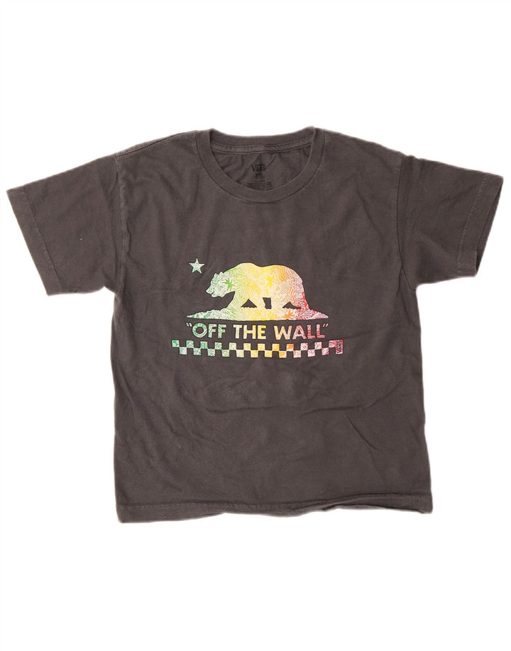 Vans Boys Graphic T-Shirt Top 8-9 Years Small Grey