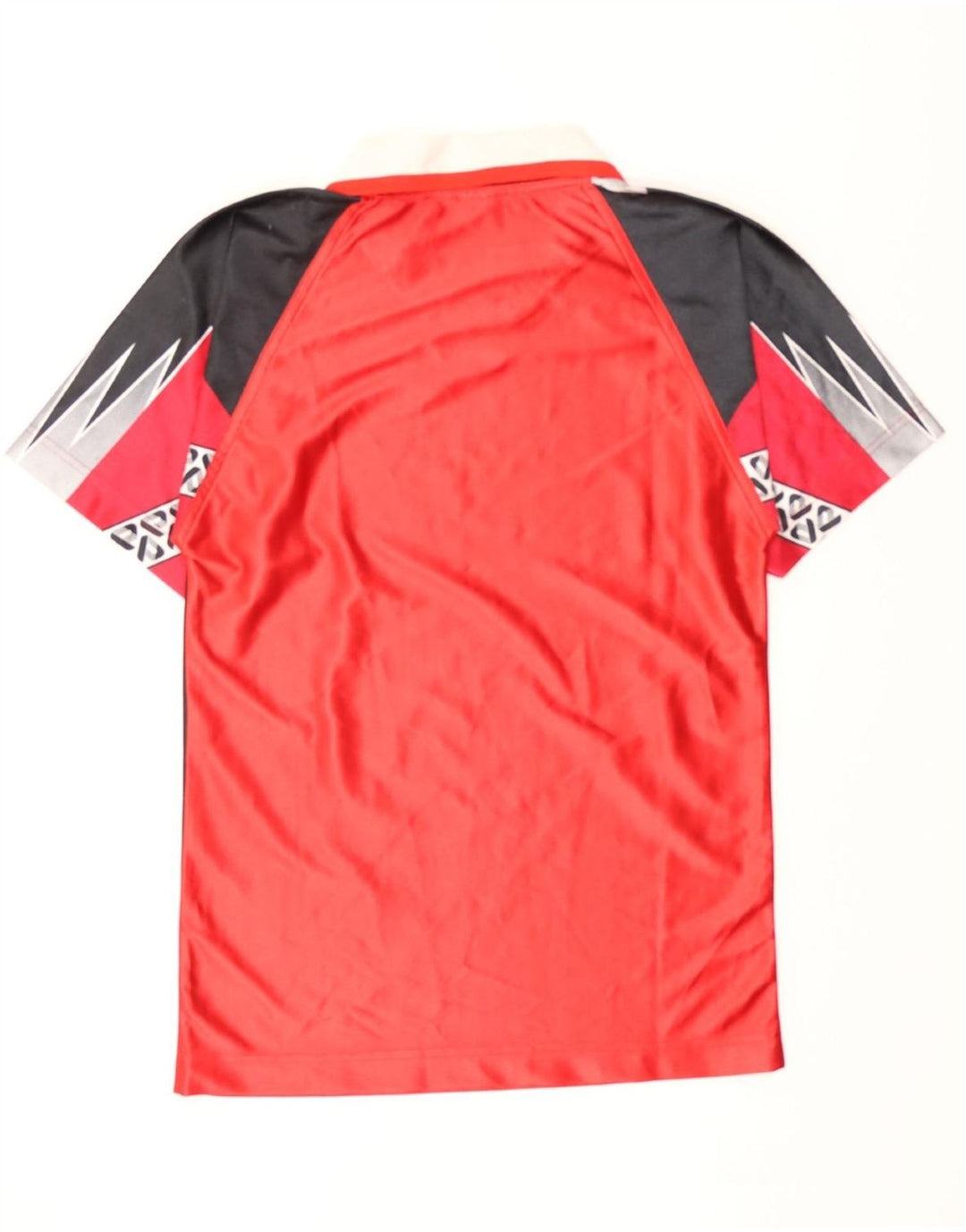 ERBACHER Mens Polo Shirt 2XS Red Colourblock Polyester Vintage Erbacher and Second-Hand Erbacher from Messina Hembry 