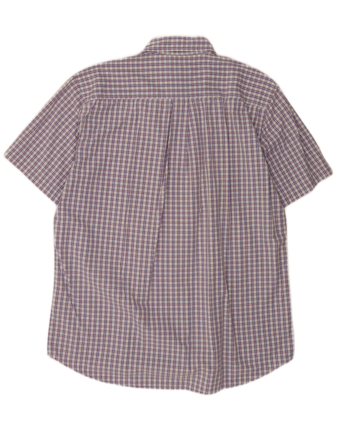 Kappa Mens Short Sleeve Shirt XL Blue Check Cotton