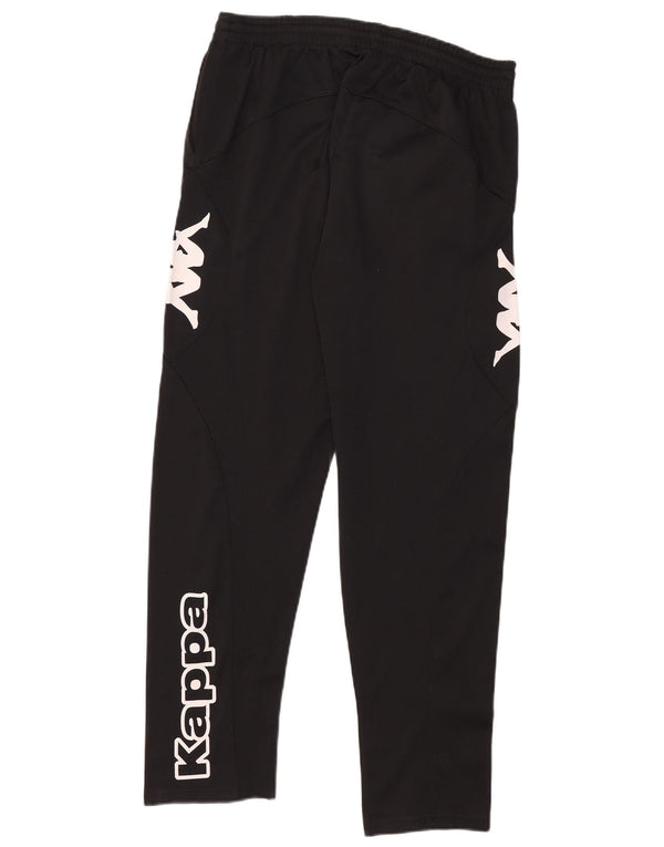 Kappa Mens Graphic Tracksuit Trousers XL Black Polyester