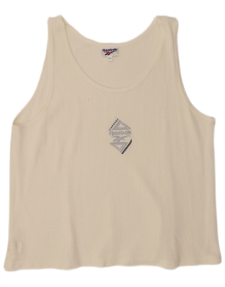 Reebok Mens Vest Top 2XL White