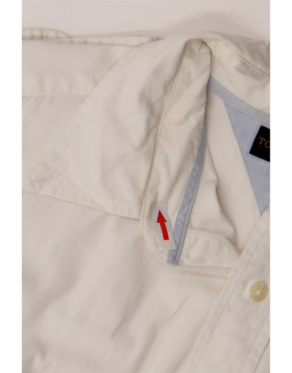 Tommy Hilfiger Mens Shirt Large White Cotton