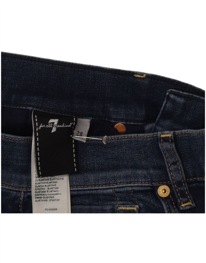 7 For All Mankind Womens Bootcut Jeans W28 L34 Blue Cotton