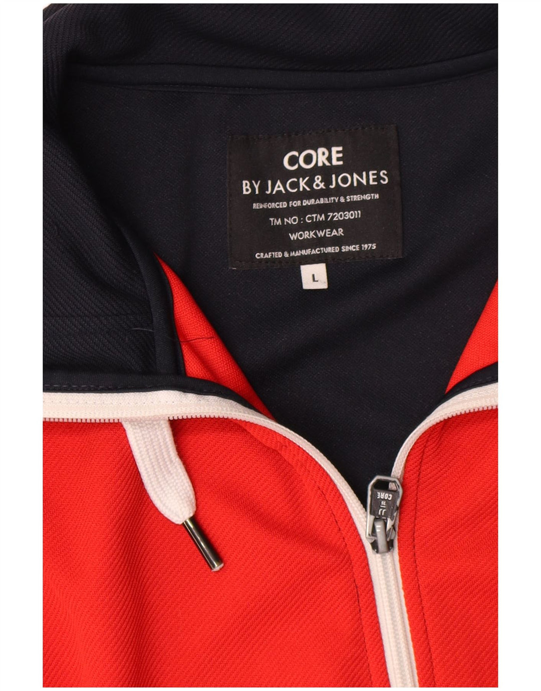 Jack & Jones Mens Tracksuit Top Jacket Large Navy Blue Colourblock