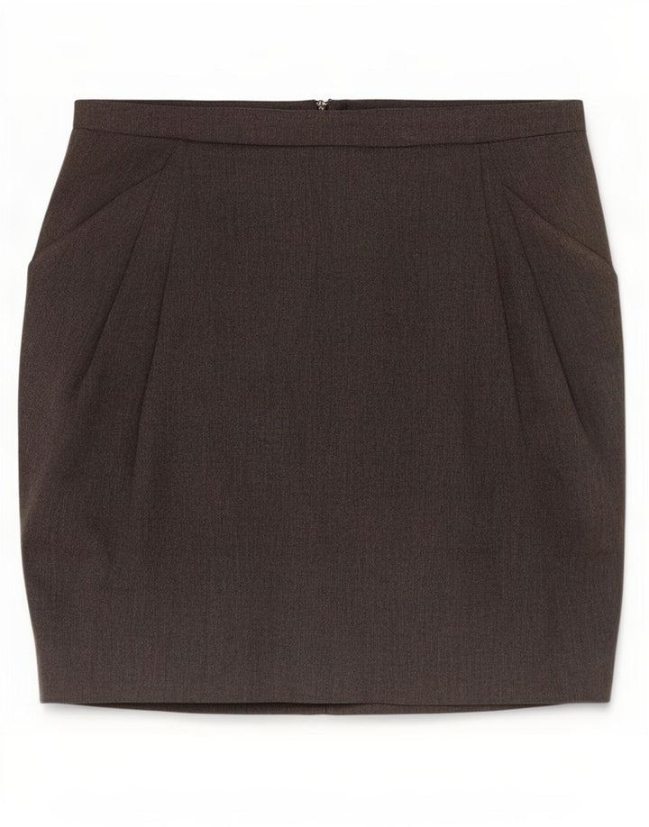 Zara Womens Mini Skirt Small W26 Grey Polyester