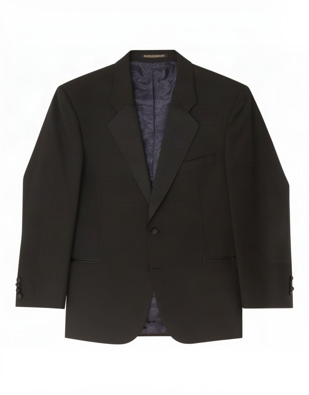 Marks & Spencer Mens 2 Button Blazer Jacket Size 44 XL Black Wool