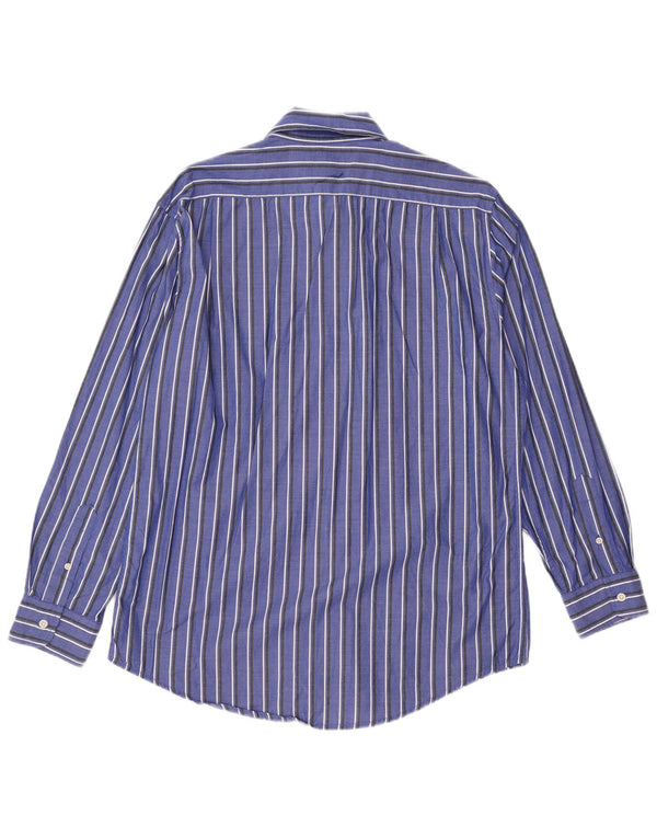 U.S. POLO ASSN. Mens Shirt Medium Blue Pinstripe Cotton
