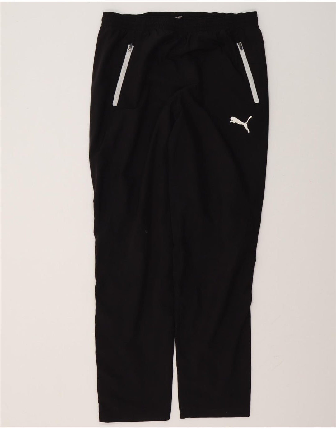 PUMA Mens Tracksuit Trousers Small Black Polyester