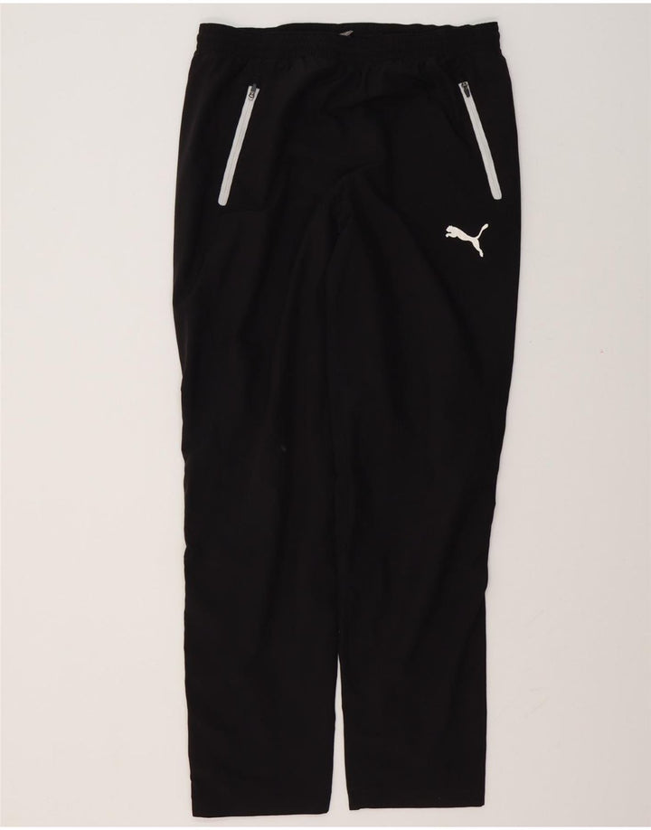 PUMA Mens Tracksuit Trousers Small Black Polyester