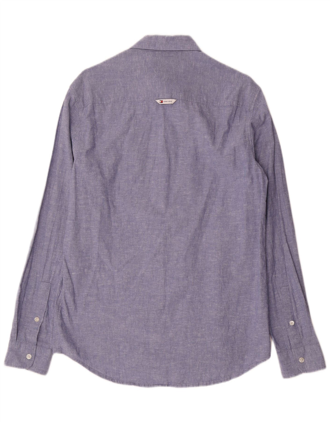 Tommy Hilfiger Mens Regular Fit Shirt Small Blue Cotton