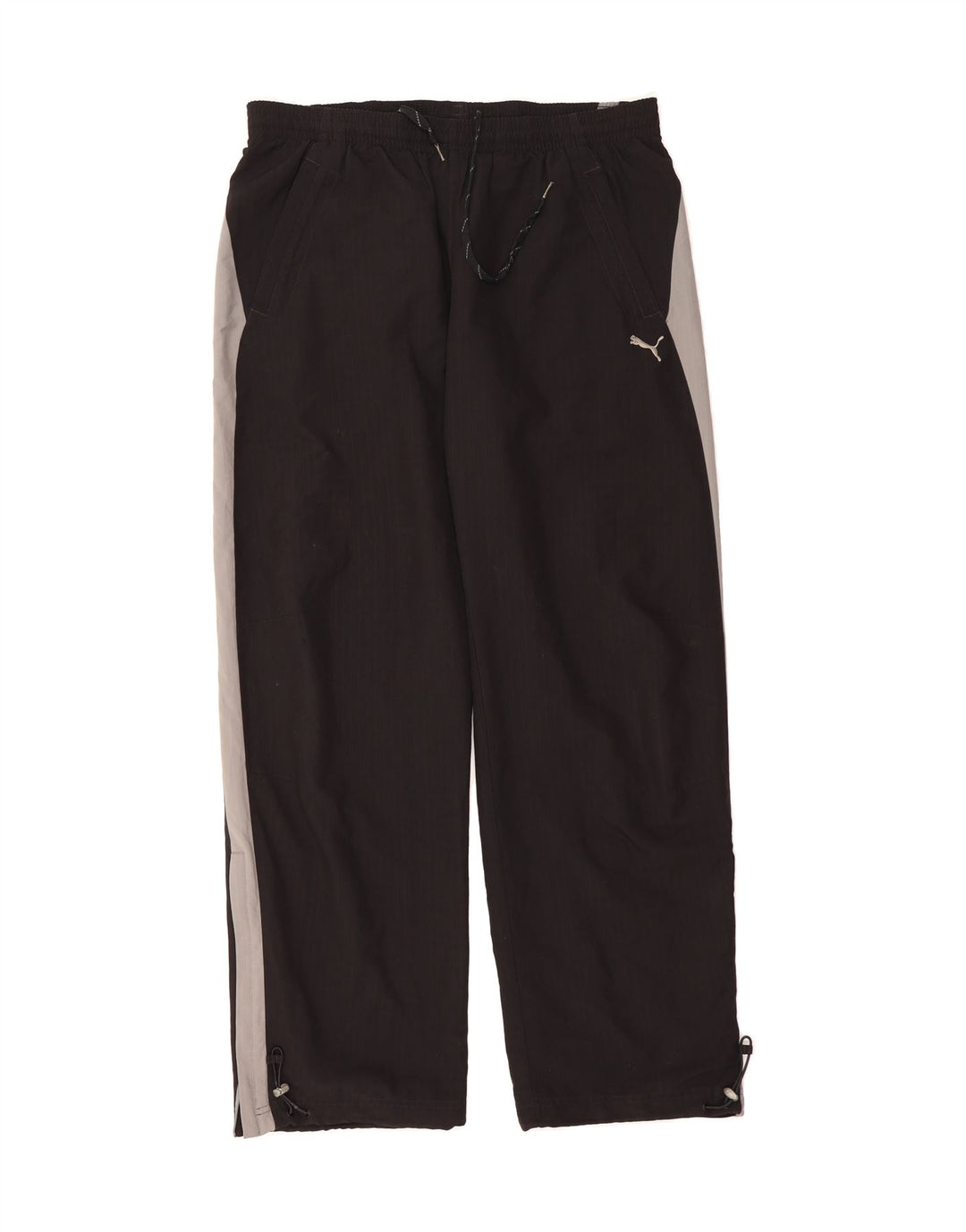 PUMA Mens Tracksuit Trousers Large Black Colourblock Polyester Vintage Puma and Second-Hand Puma from Messina Hembry 