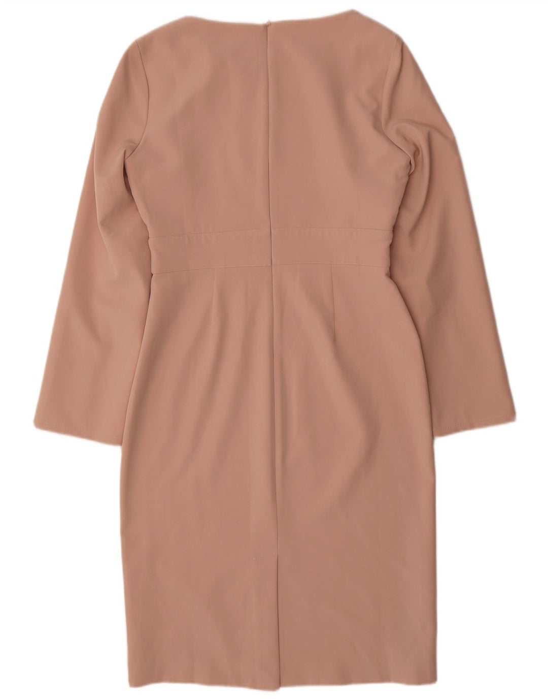 COAST Womens Long Sleeve Sheath Dress UK 12 Medium Pink Polyester