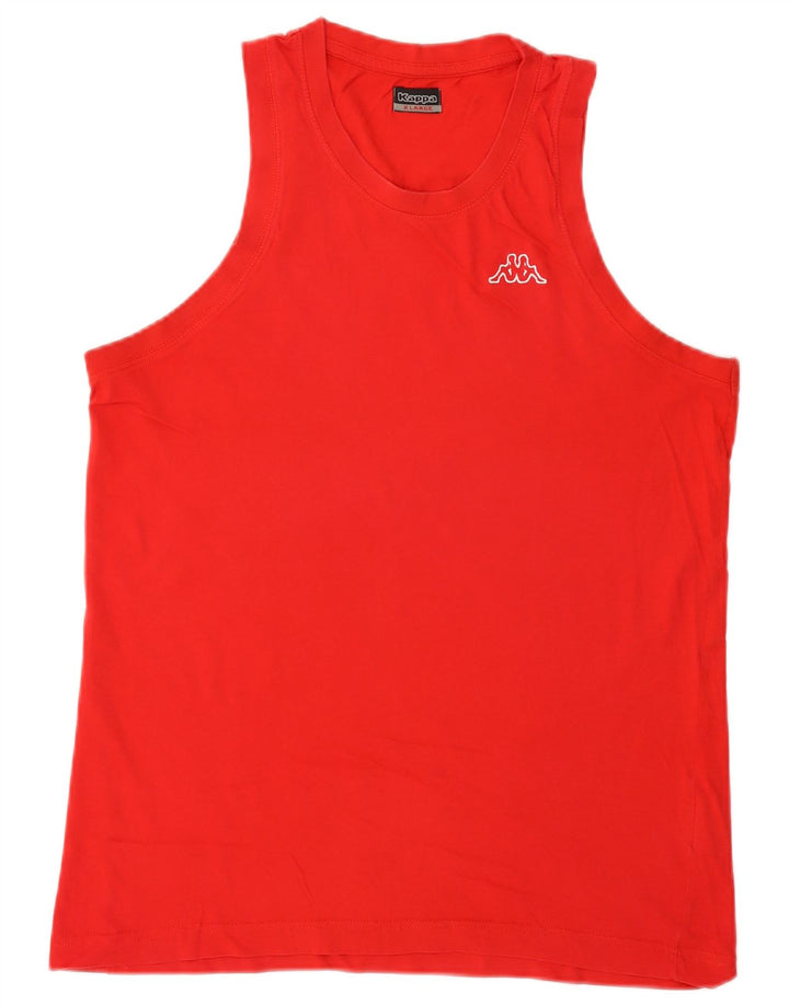 Kappa Mens Vest Top XL Red Cotton