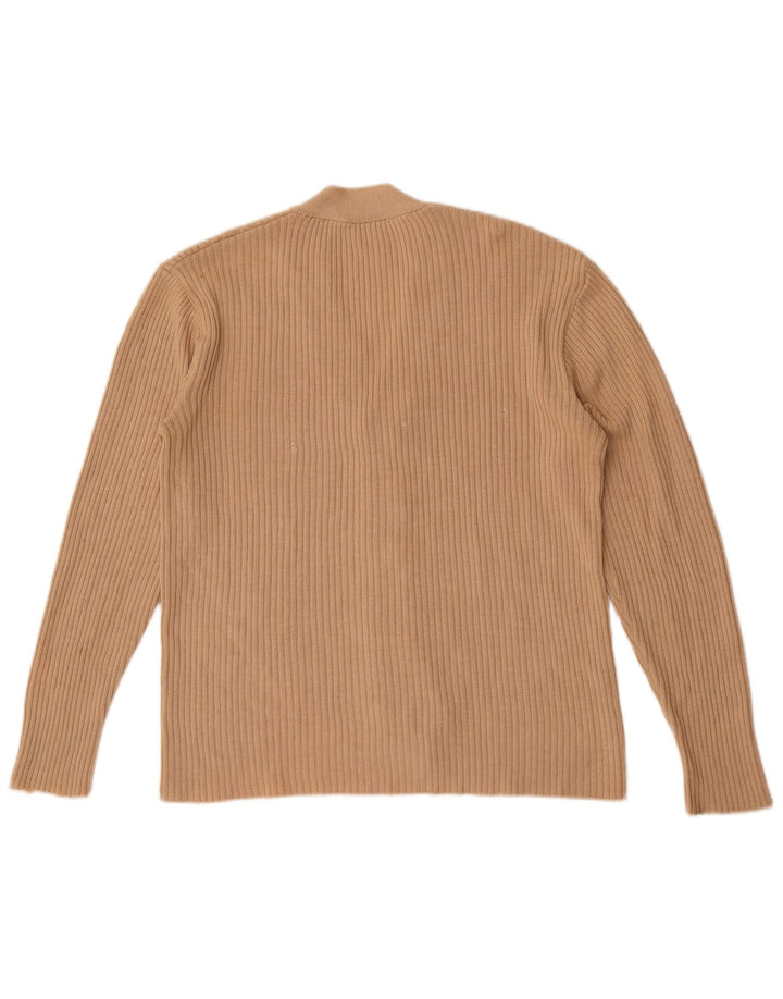 Settebello Mens Cardigan Sweater Small Beige
