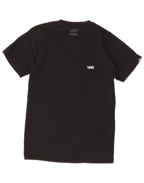 Vans Mens Classic Fit T-Shirt Top XS Black Cotton
