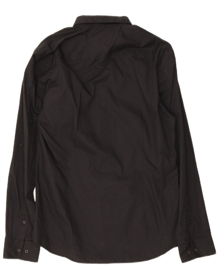 Jack & Jones Mens Shirt Large Black Cotton