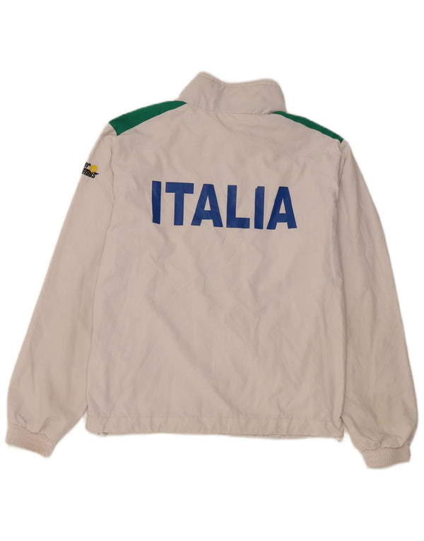 AUSTRALIAN L'ALPINA Mens Italia Tracksuit Top Jacket XS White Colourblock