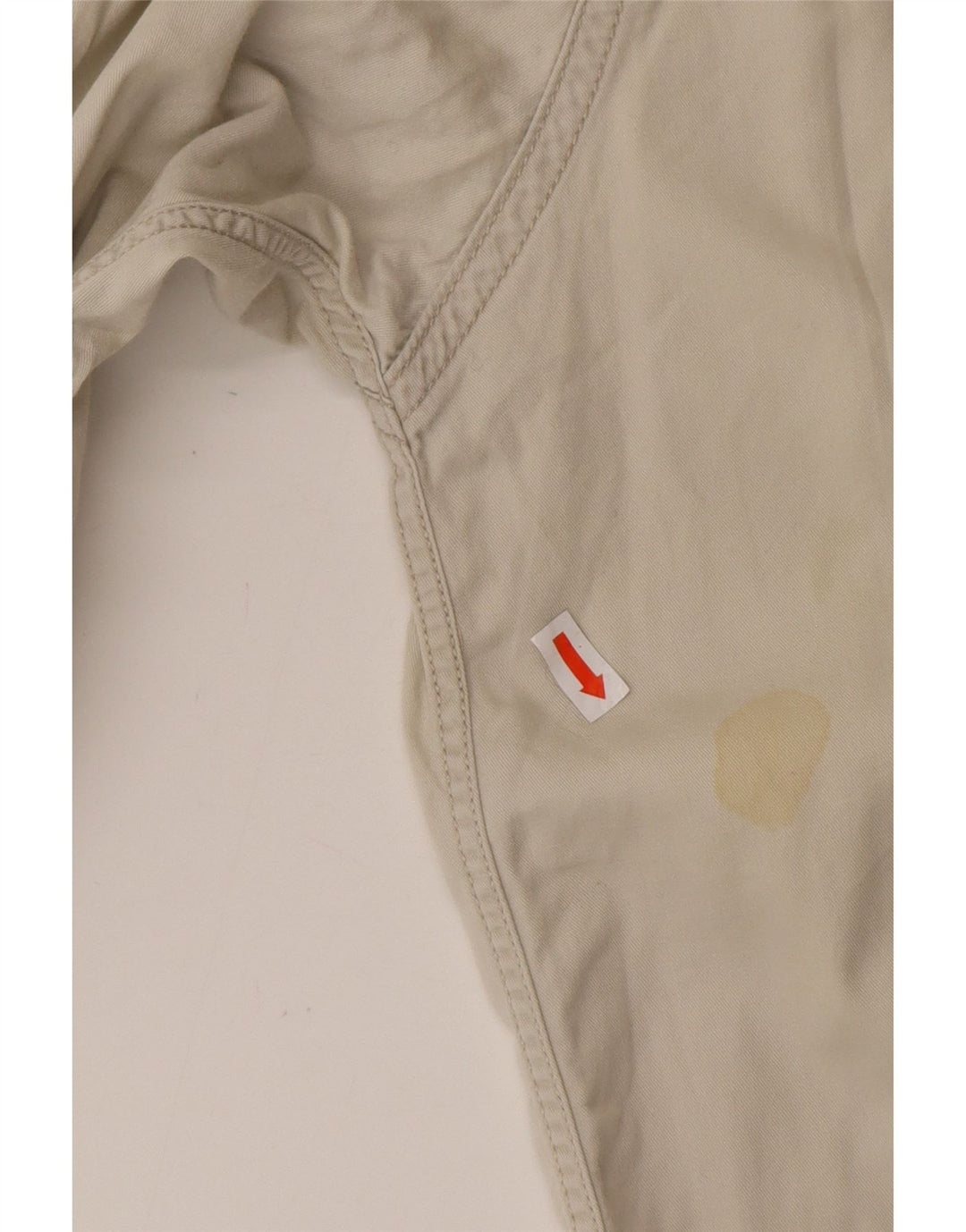 LEE Mens Shirt Large Beige Cotton Western