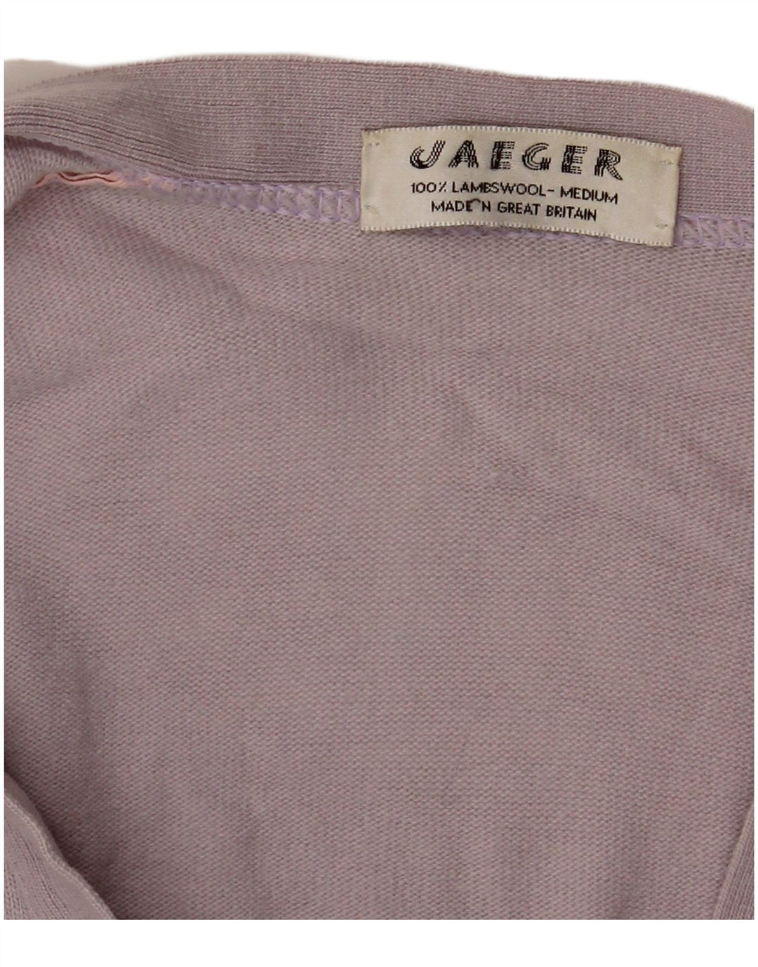 Jaeger Womens Cardigan Sweater UK 14 Medium Purple Lambswool