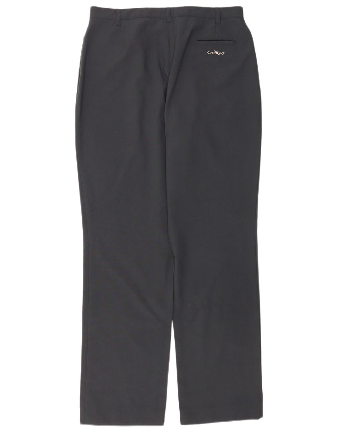 Chervo Womens Straight Casual Trousers W30 L32 Black Polyester