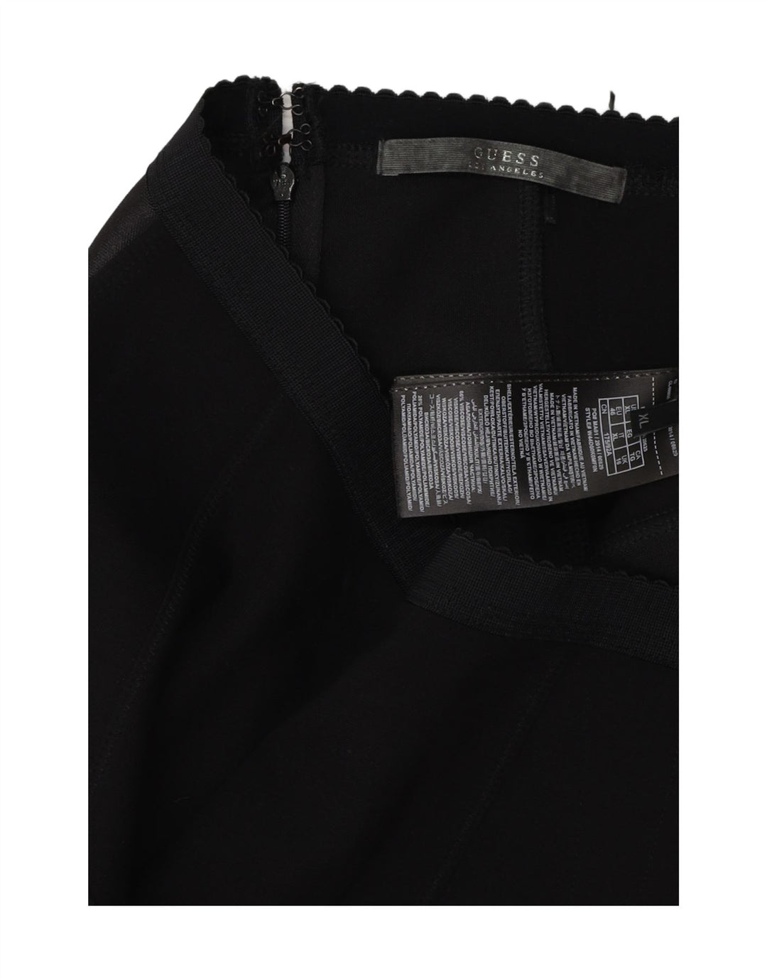 GUESS Womens Pencil Skirt UK 16 Large W36  Black Colourblock Viscose