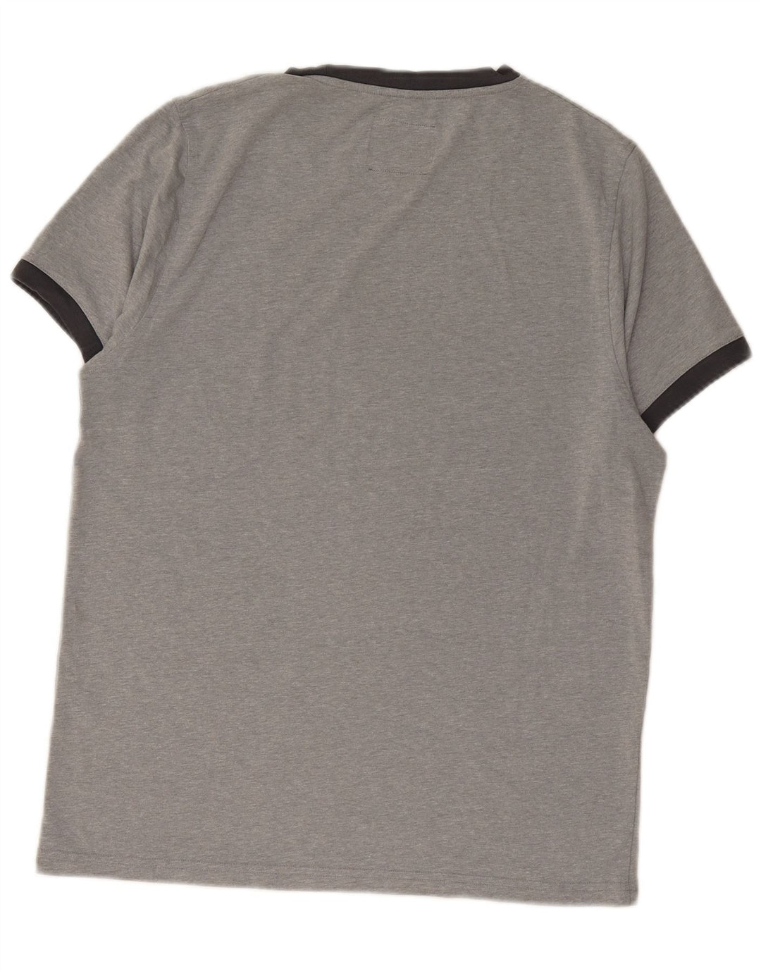 MUSTO Mens Graphic T-Shirt Top Medium Grey Flecked