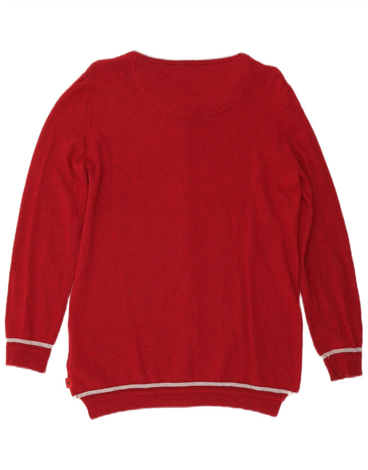 KAPPA Womens Cardigan Sweater UK 18 XL Red Wool