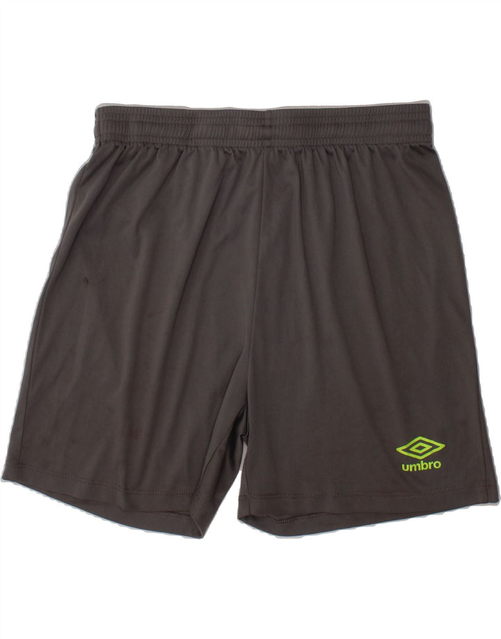 UMBRO Boys Sport Shorts 11-12 Years Large Grey Polyacrylic Vintage Umbro and Second-Hand Umbro from Messina Hembry 