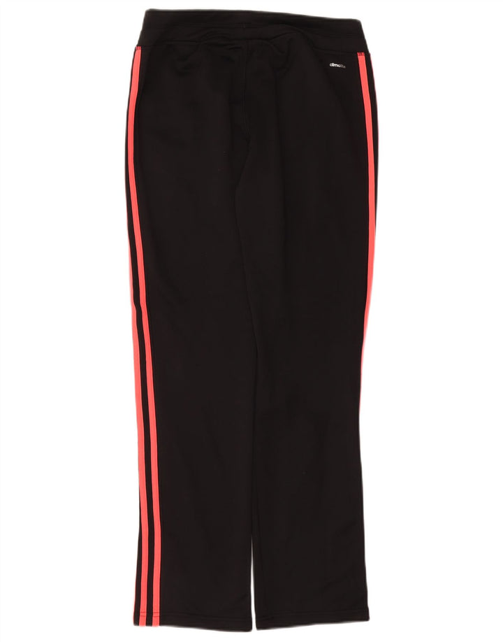 ADIDAS Womens Climalite Tracksuit Trousers UK 10 Small Black Polyester