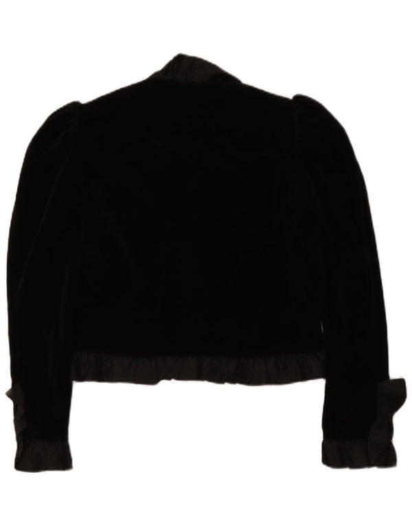 Vintage Womens Bolero Jacket EU 36 Small Black Classic