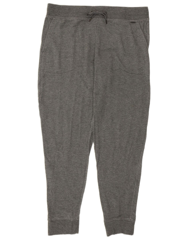 EDDIE BAUER Womens Tracksuit Trousers Joggers UK 16 Large  Grey Modal