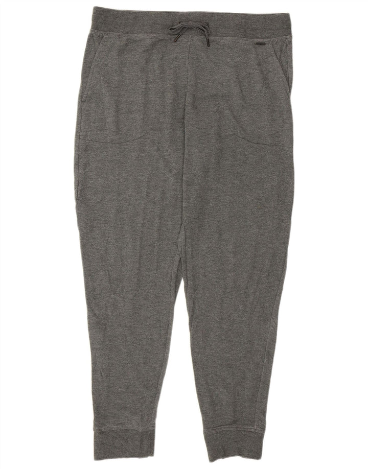 EDDIE BAUER Womens Tracksuit Trousers Joggers UK 16 Large  Grey Modal