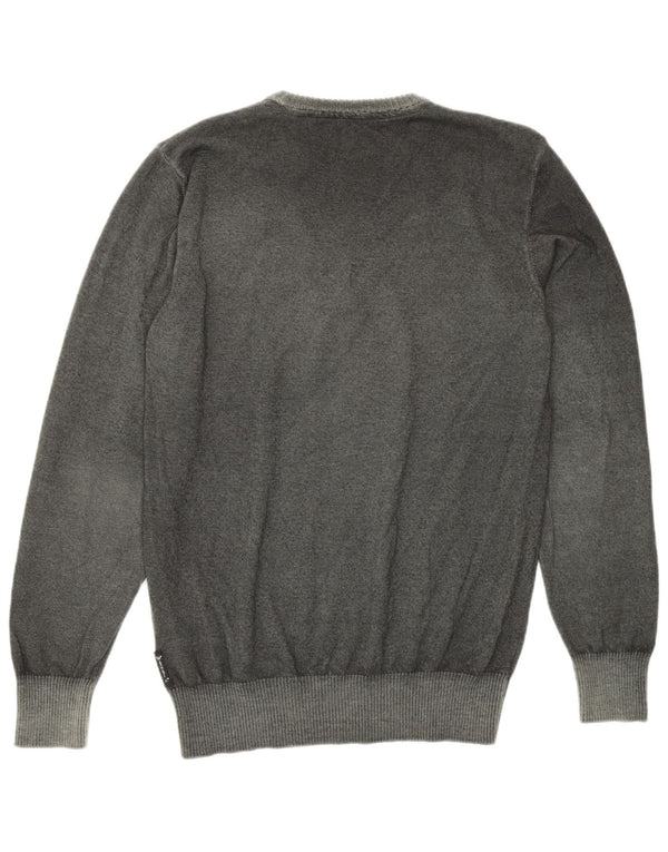 Armani Mens Crew Neck Jumper Sweater Medium Green New Wool