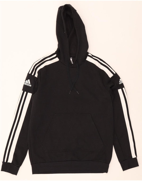 Adidas Mens Hoodie Jumper Medium Black Cotton