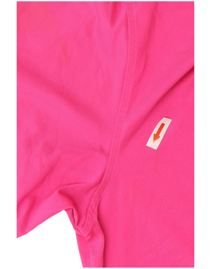 Under Armour Mens Polo Shirt Large Pink Polyester