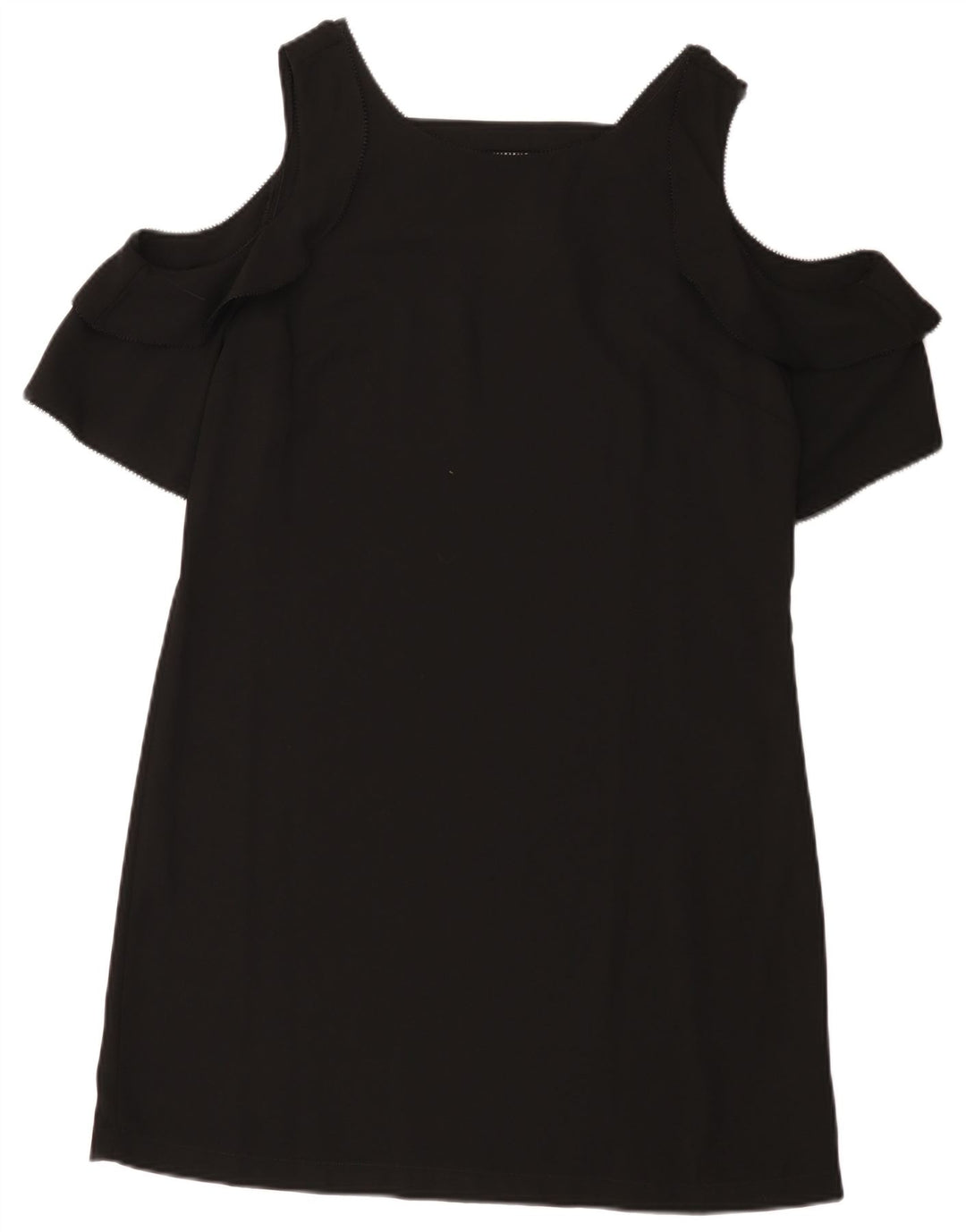 Next Womens Off Shoulder Dress UK 12 Medium Black Polyester