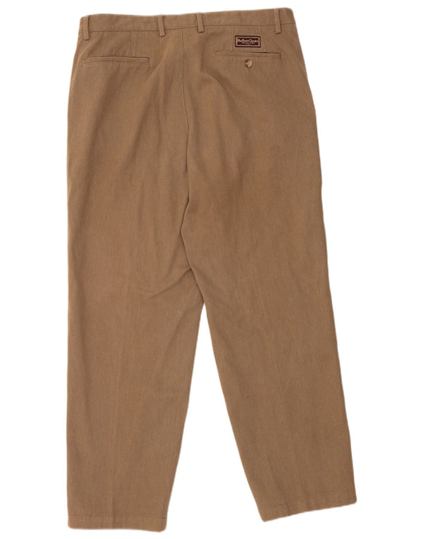 MARLBORO CLASSICS Mens Tapered Chino Trousers EU 54 2XL W36 L29 Beige