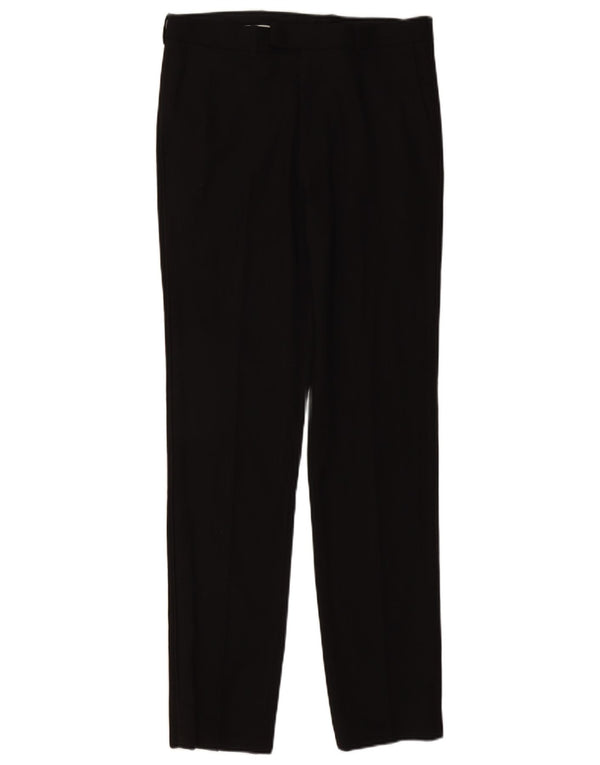 Marks & Spencer Mens Slim Fit Suit Trousers W32 L33 Black Polyester