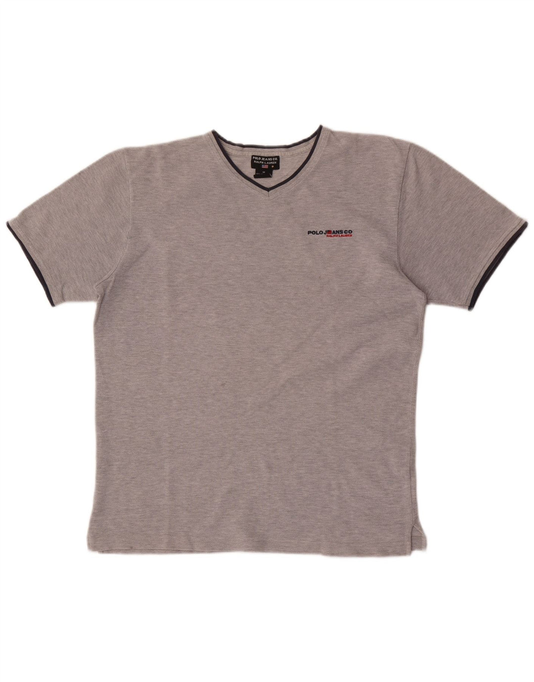 Ralph Lauren Mens T-Shirt Top Medium Grey Flecked Cotton