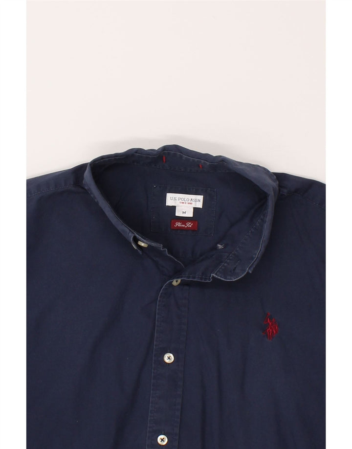 U.S. POLO ASSN. Mens Slim Fit Shirt Medium Navy Blue Vintage U.S. Polo Assn. and Second-Hand U.S. Polo Assn. from Messina Hembry 