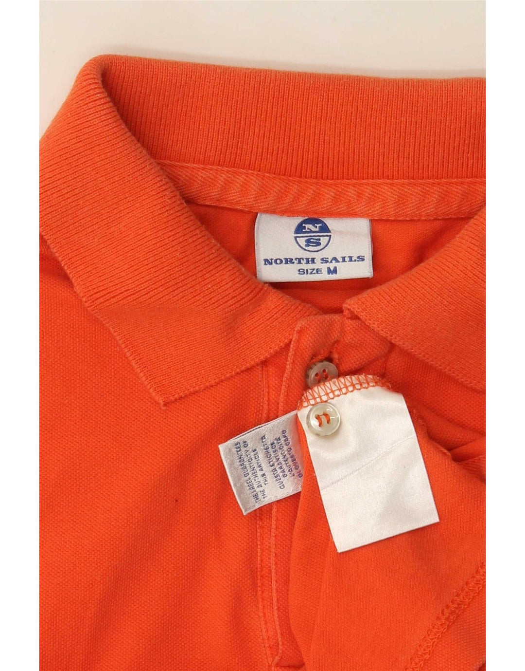 North Sails Mens Polo Shirt Medium Orange Cotton